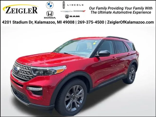 Red 2022 Ford Explorer XLT for sale in Kalamazoo, MI