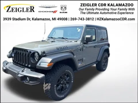 Gray 2021 Jeep Wrangler Willys for sale in Kalamazoo, MI