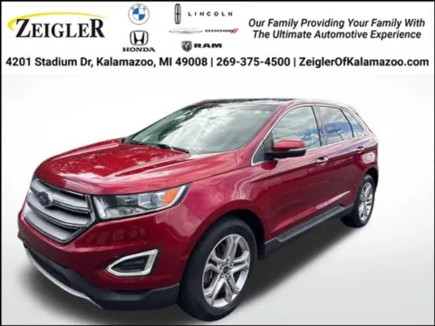 Red 2018 Ford Edge Titanium for sale in Kalamazoo, MI
