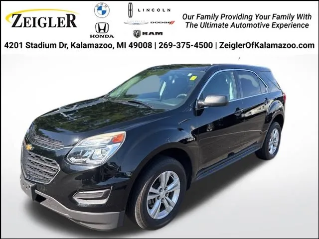 Black 2017 Chevrolet Equinox LS for sale in Kalamazoo, MI
