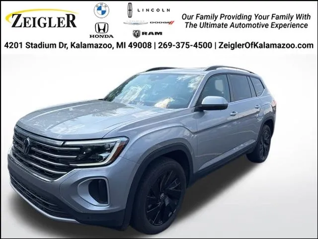Silver 2024 Volkswagen Atlas 2.0T SE w/Technology for sale in Kalamazoo, MI