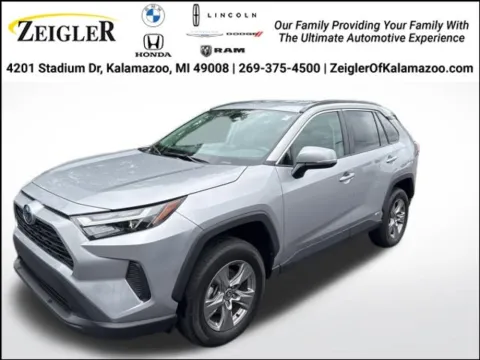 Silver 2024 Toyota RAV4 Hybrid XLE for sale in Kalamazoo, MI
