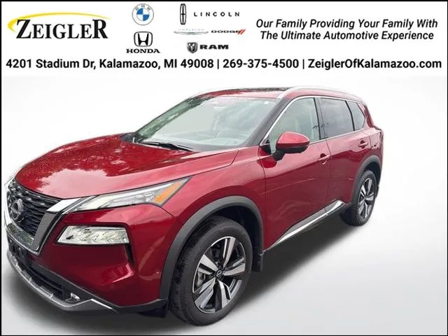 Red 2022 Nissan Rogue SL for sale in Kalamazoo, MI