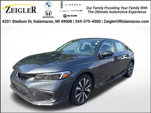 Gray 2022 Honda Civic EX-L for sale in Kalamazoo, MI