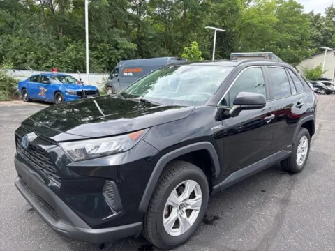 Black 2021 Toyota RAV4 Hybrid LE for sale in Kalamazoo, MI