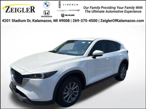 White 2022 Mazda CX-5 2.5 S Preferred Package for sale in Kalamazoo, MI