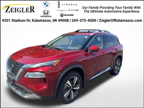 Red 2021 Nissan Rogue Platinum for sale in Kalamazoo, MI