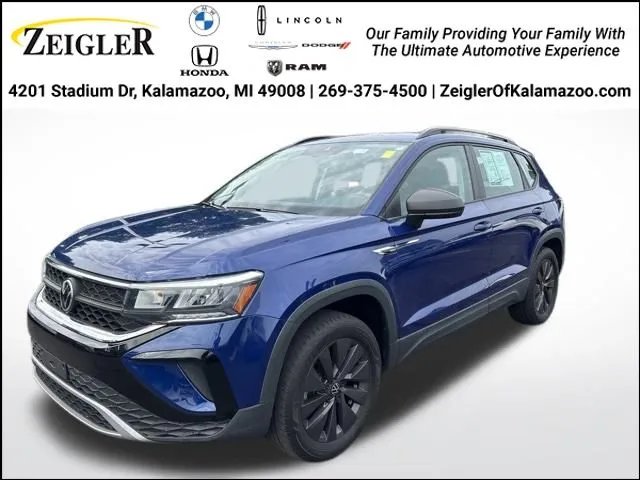 Blue 2022 Volkswagen Taos 1.5T S for sale in Kalamazoo, MI