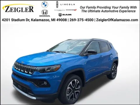 Blue 2022 Jeep Compass Limited for sale in Kalamazoo, MI