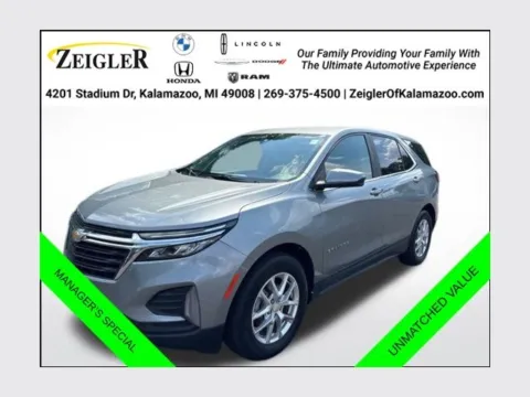 Gray 2024 Chevrolet Equinox LT for sale in Kalamazoo, MI