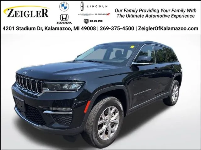 Black 2022 Jeep Grand Cherokee Limited for sale in Kalamazoo, MI