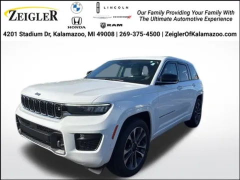 White 2022 Jeep Grand Cherokee Overland for sale in Kalamazoo, MI