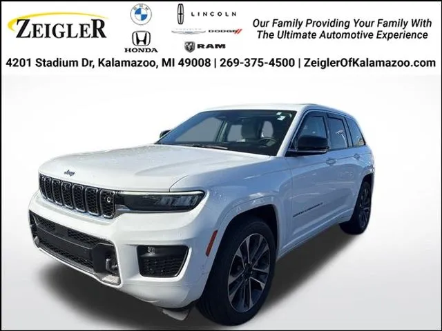 White 2022 Jeep Grand Cherokee Overland for sale in Kalamazoo, MI