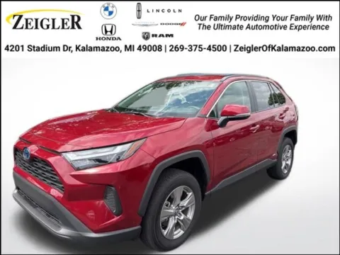 Red 2024 Toyota RAV4 Hybrid XLE for sale in Kalamazoo, MI