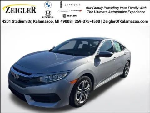 Silver 2018 Honda Civic LX for sale in Kalamazoo, MI
