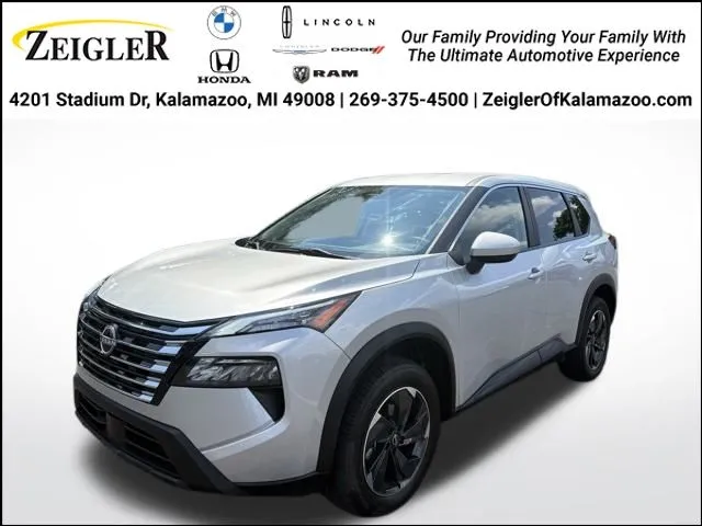 Silver 2024 Nissan Rogue SV for sale in Kalamazoo, MI