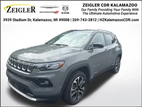 Gray 2022 Jeep Compass Limited for sale in Kalamazoo, MI