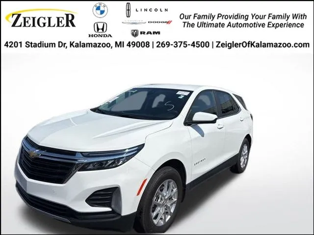 White 2023 Chevrolet Equinox LT for sale in Kalamazoo, MI