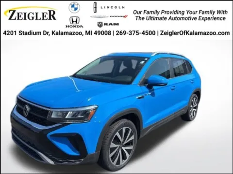 Blue 2022 Volkswagen Taos 1.5T SE for sale in Kalamazoo, MI