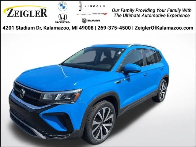 Blue 2022 Volkswagen Taos 1.5T SE for sale in Kalamazoo, MI
