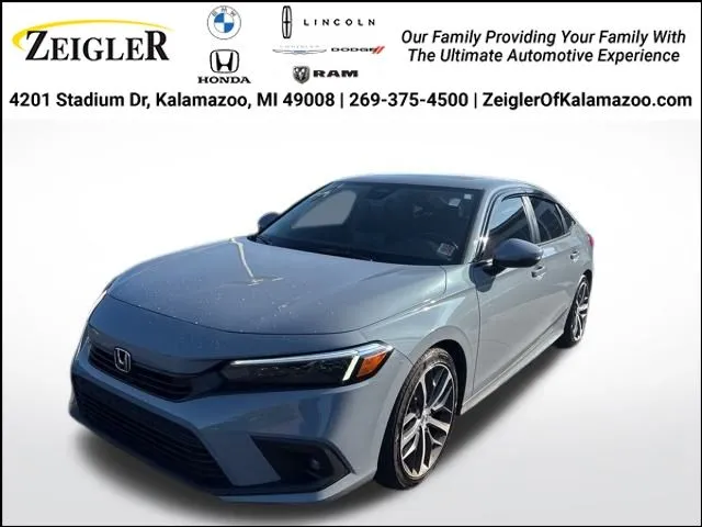 Gray 2022 Honda Civic Touring for sale in Kalamazoo, MI
