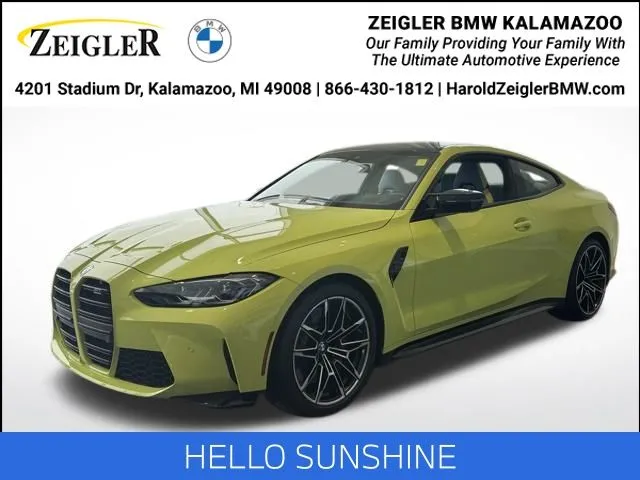Yellow 2022 BMW M4 Competition for sale in Kalamazoo, MI