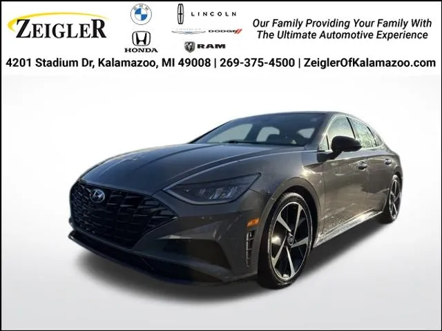 Gray 2022 Hyundai Sonata SEL Plus for sale in Kalamazoo, MI
