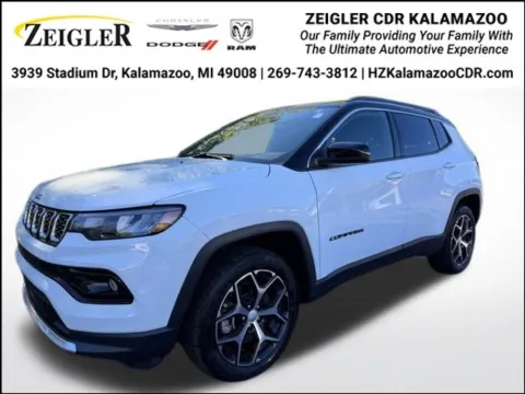 White 2024 Jeep Compass Limited for sale in Kalamazoo, MI