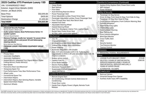 More photos of 2025 Cadillac XT5 Premium Luxury at Zeigler BMW of Kalamazoo, MI