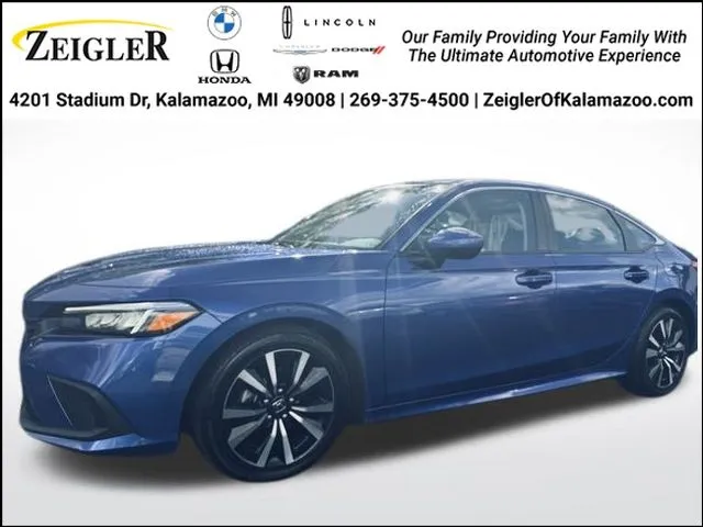 Blue 2022 Honda Civic EX for sale in Kalamazoo, MI