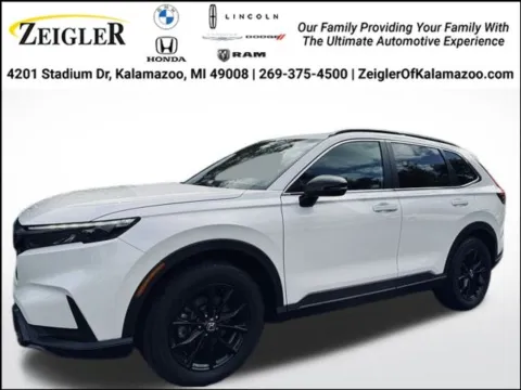 White 2024 Honda CR-V Hybrid Sport-L for sale in Kalamazoo, MI