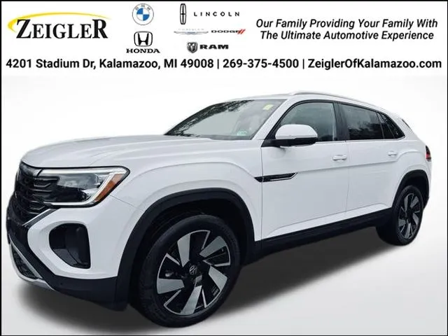 White 2024 Volkswagen Atlas Cross Sport 2.0T SE w/Technology for sale in Kalamazoo, MI