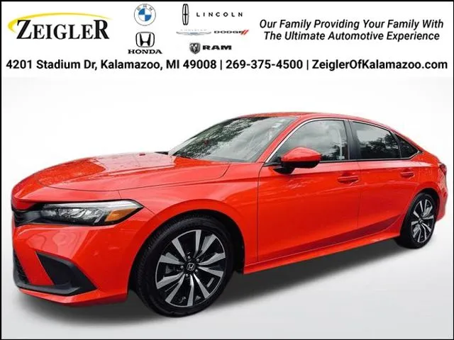 Red 2023 Honda Civic EX for sale in Kalamazoo, MI
