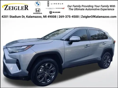 Silver 2024 Toyota RAV4 Hybrid XLE Premium for sale in Kalamazoo, MI