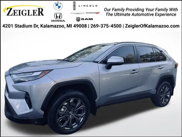 Silver 2024 Toyota RAV4 Hybrid XLE Premium for sale in Kalamazoo, MI