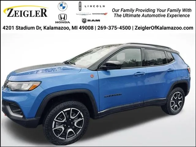 Blue 2024 Jeep Compass Trailhawk for sale in Kalamazoo, MI