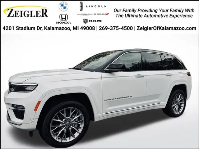 White 2025 Jeep Grand Cherokee Summit for sale in Kalamazoo, MI
