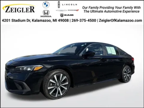 Black 2022 Honda Civic EX for sale in Kalamazoo, MI