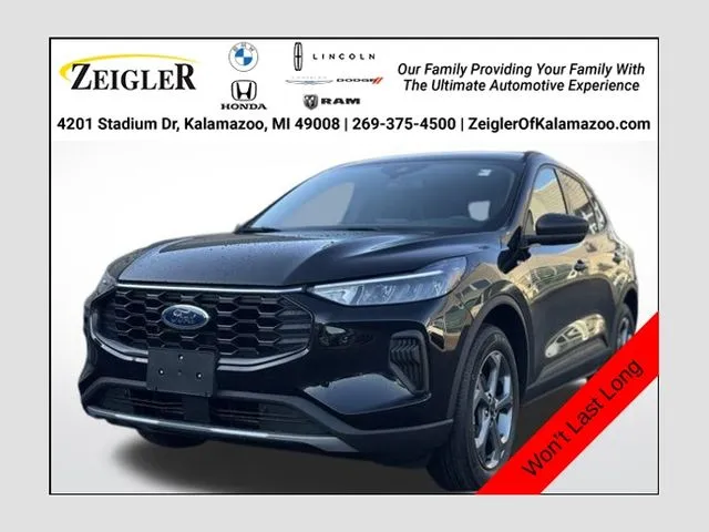 Black 2025 Ford Escape ST-Line for sale in Kalamazoo, MI