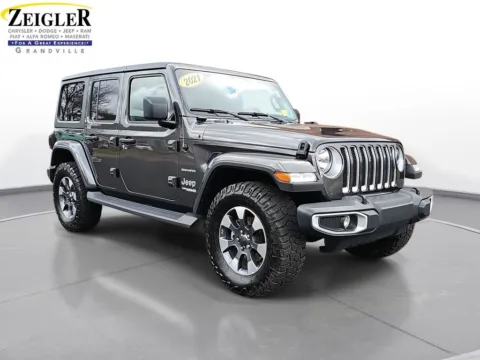 Another view of 2021 Jeep Wrangler Unlimited Sahara for sale in Grandville, MI at Zeigler Chrysler Dodge Jeep Ram of Grandville