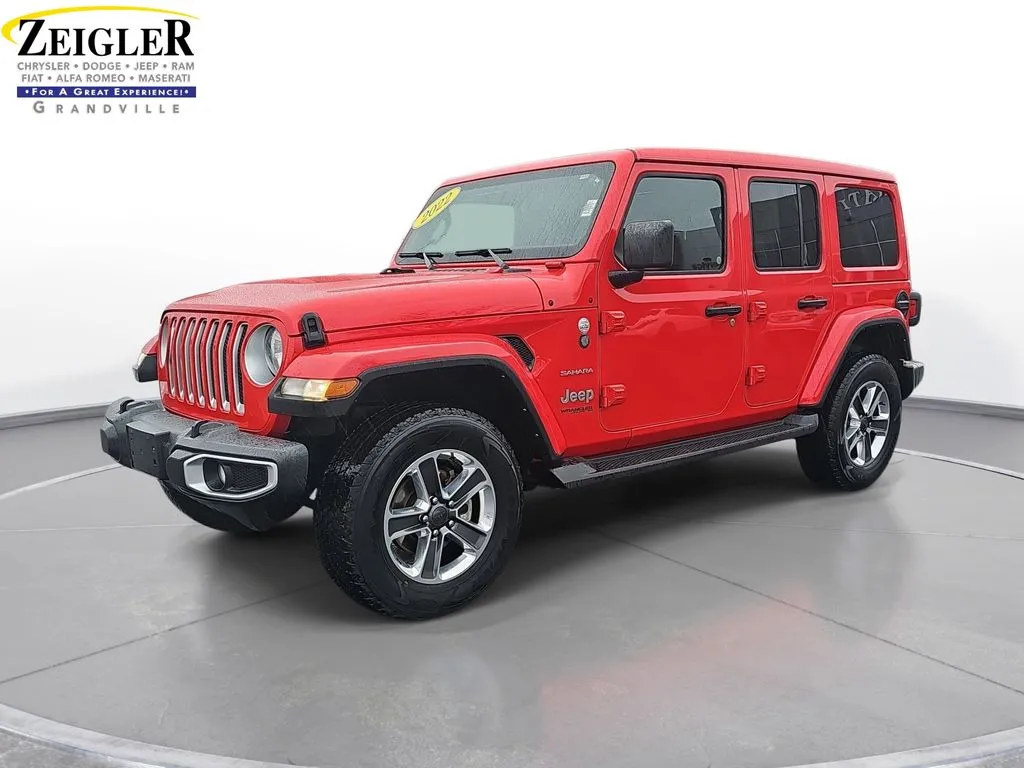 Red 2022 Jeep Wrangler Unlimited Sahara for sale in Grandville, MI