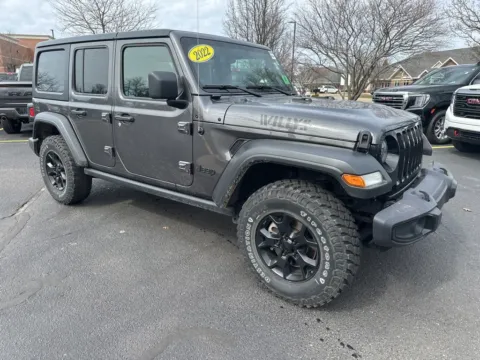 Gray 2022 Jeep Wrangler Unlimited Willys for sale in Grandville, MI