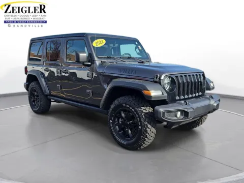 Another view of 2022 Jeep Wrangler Unlimited Willys for sale in Grandville, MI at Zeigler Chrysler Dodge Jeep Ram of Grandville
