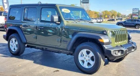 Green 2022 Jeep Wrangler Unlimited Sahara for sale in Grandville, MI