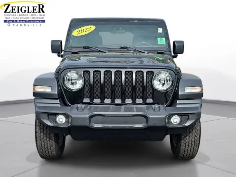 Photos of 2022 Jeep Wrangler Sport S for sale in Grandville, MI at Zeigler Chrysler Dodge Jeep Ram of Grandville