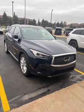 Blue 2019 INFINITI QX50 LUXE for sale in Grandville, MI