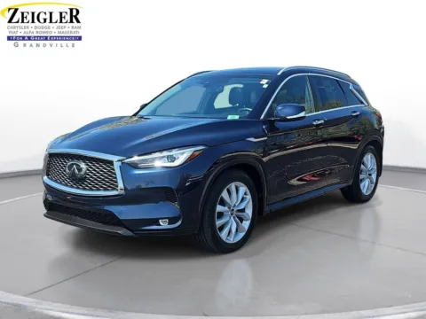 Blue 2019 INFINITI QX50 LUXE for sale in Grandville, MI