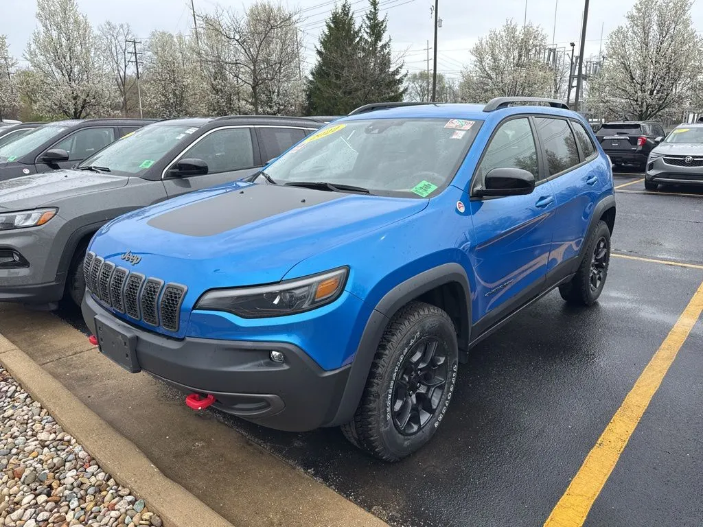 Blue 2022 Jeep Cherokee Trailhawk for sale in Grandville, MI
