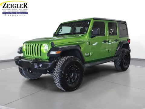 Green 2018 Jeep Wrangler Unlimited Sport S for sale in Grandville, MI