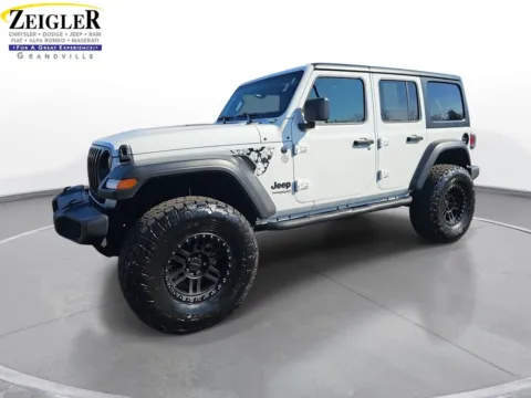White 2022 Jeep Wrangler Unlimited Sport S for sale in Grandville, MI